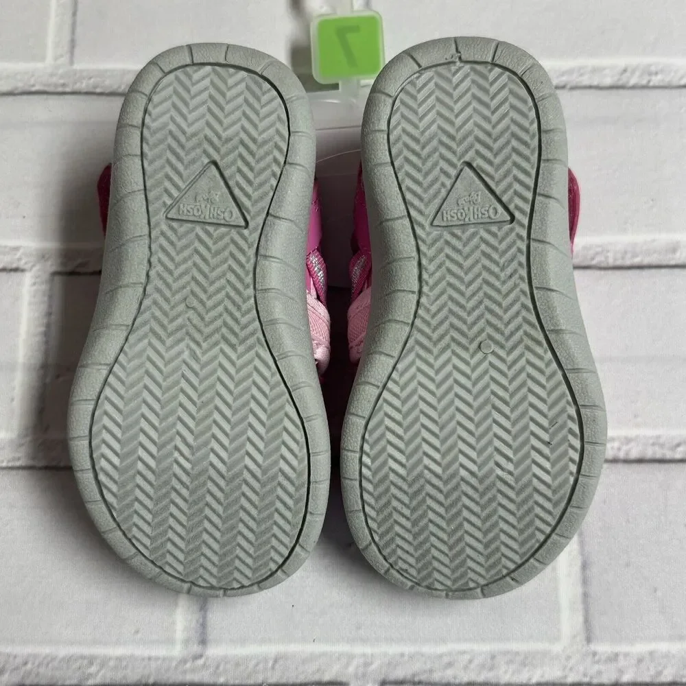 OshKosh Everplay Flexible Outsole Bump Toe Sandal Toddler Size 7 Pink